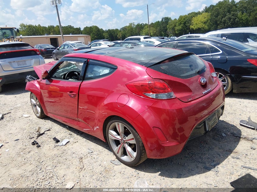 HYUNDAI VELOSTER 2012 VIN KMHTC6AD2CU032269