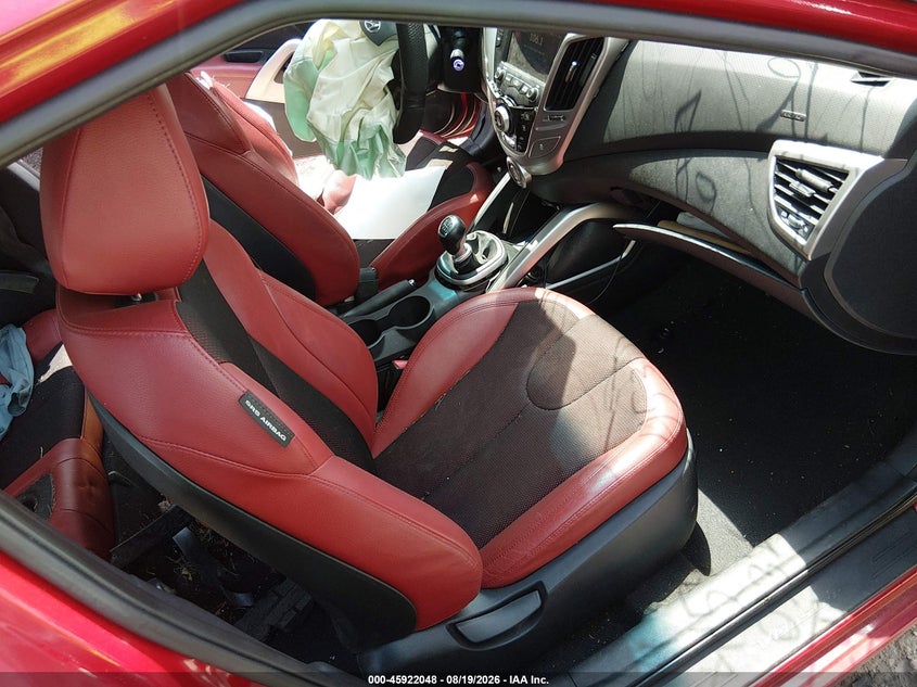 HYUNDAI VELOSTER 2012 VIN KMHTC6AD2CU032269