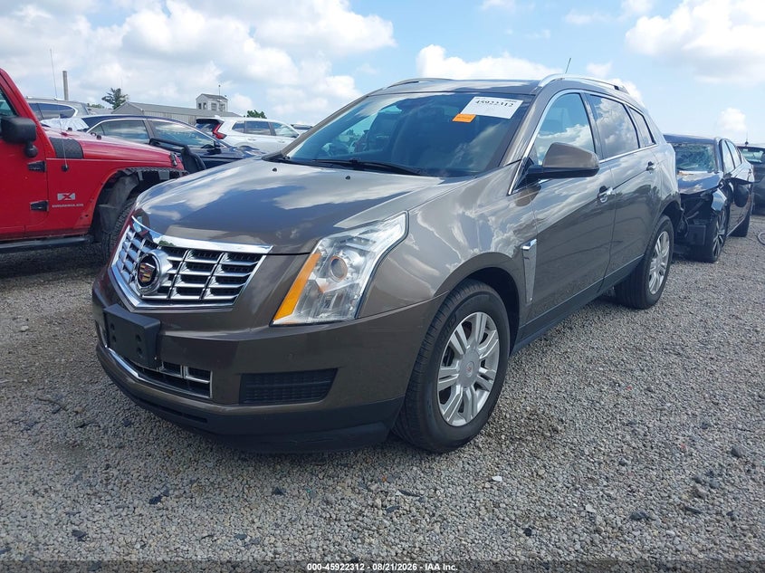 2015 Cadillac SRX, Удар ззаду, IAAI, VIN 3GYFNBE37FS604473 — фото 2