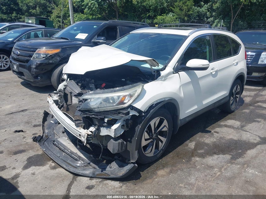 2015 Honda CR-V, Front End, IAAI, VIN 5J6RM3H90FL014661 — photo 2