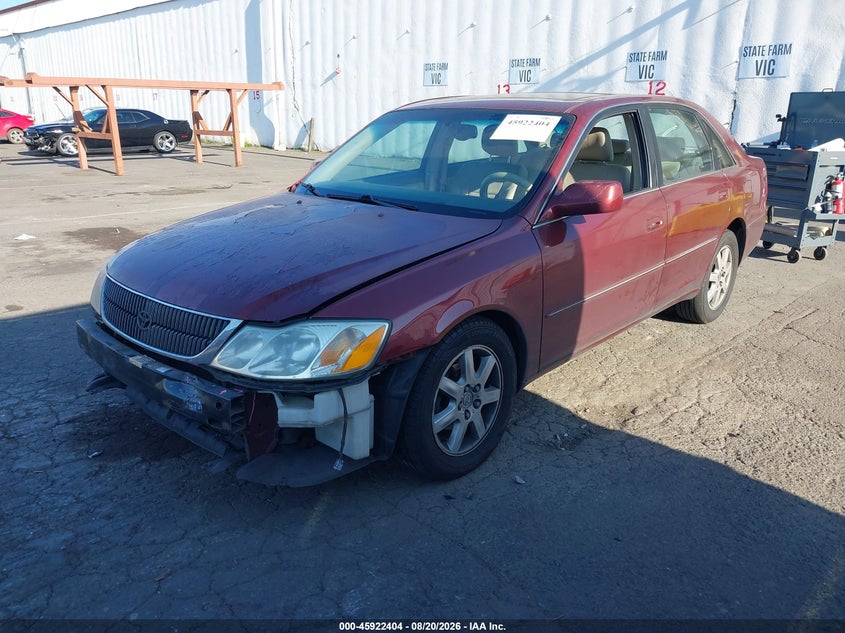 2001 Toyota Avalon, Front End, IAAI, VIN 4T1BF28B31U153745 — photo 2