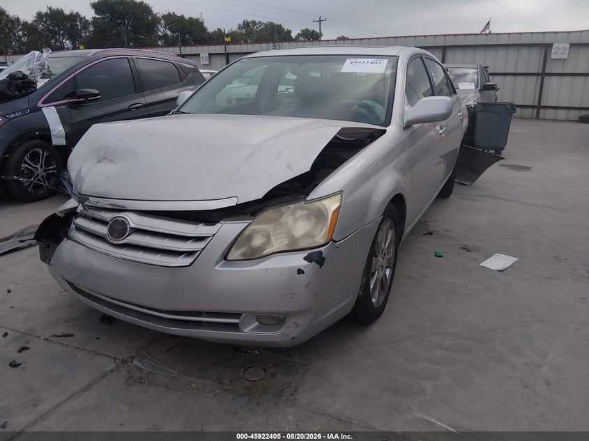 2005 Toyota Avalon, Front & Rear, IAAI, VIN 4T1BK36B05U022377 — photo 2
