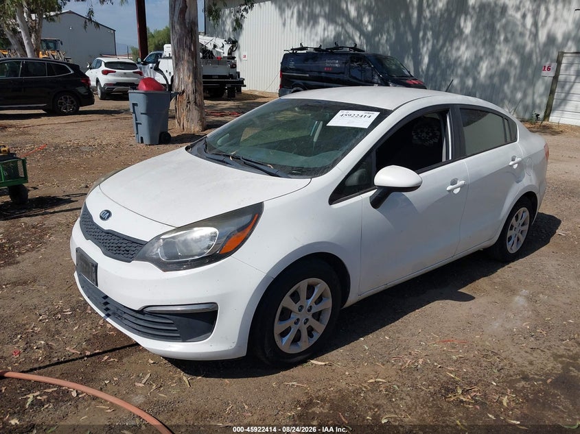 2016 Kia Rio, Обычный износ, IAAI, VIN KNADM4A37G6591308 — фото 2