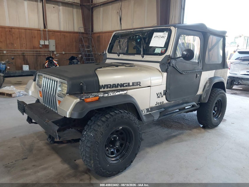 1995 Jeep Wrangler, Звичайний знос, IAAI, VIN 1J4FY19P6SP307850 — фото 2