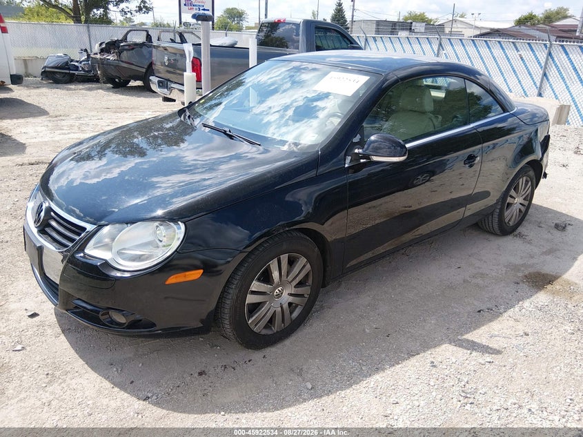 2008 Volkswagen Eos, Left Rear, IAAI, VIN WVWBA71F98V044269 — photo 2