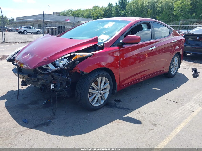 2016 Hyundai Elantra, Front End, IAAI, VIN 5NPDH4AE7GH653689 — photo 2