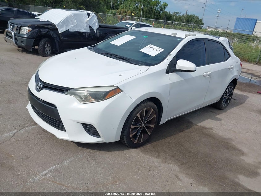 2016 Toyota Corolla, Удар сзади, IAAI, VIN 5YFBURHE6GP424039 — фото 2