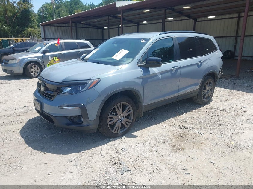 2022 Honda Pilot, Rear, IAAI, VIN 5FNYF5H34NB016756 — photo 2