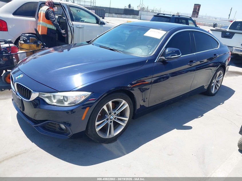 2017 BMW 4er, Обычный износ, IAAI, VIN WBA4F7C57HG786038 — фото 2