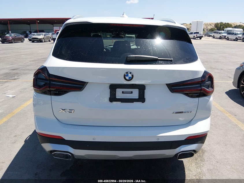BMW X3 2023 VIN 5UX53DP01P9S75603