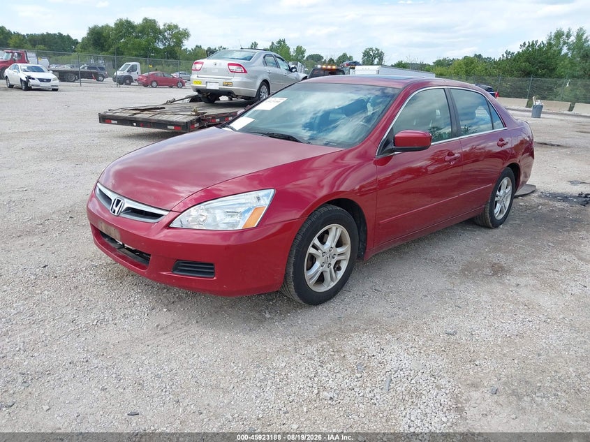 2007 Honda Accord, Удар ззаду, IAAI, VIN 1HGCM56837A021250 — фото 2