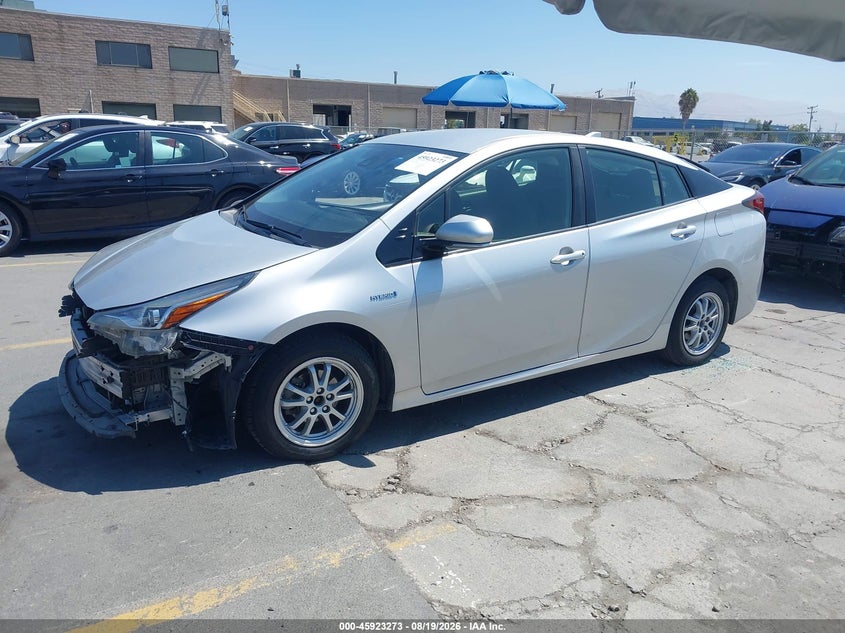 2019 Toyota Prius, Удар спереду, IAAI, VIN JTDKARFU3K3069531 — фото 2