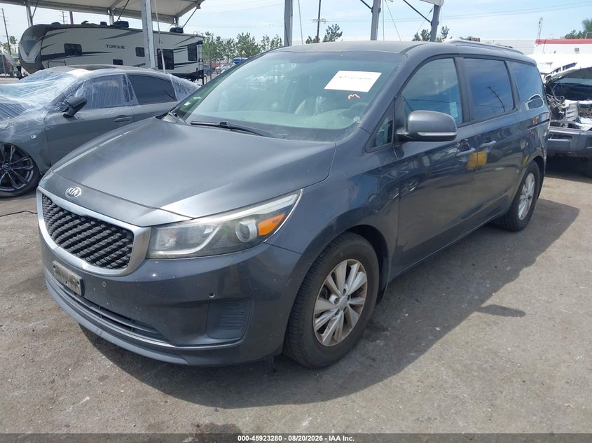 Vin: kndmb5c16h6320994, lot: 46422368, kia sedona lx 20172