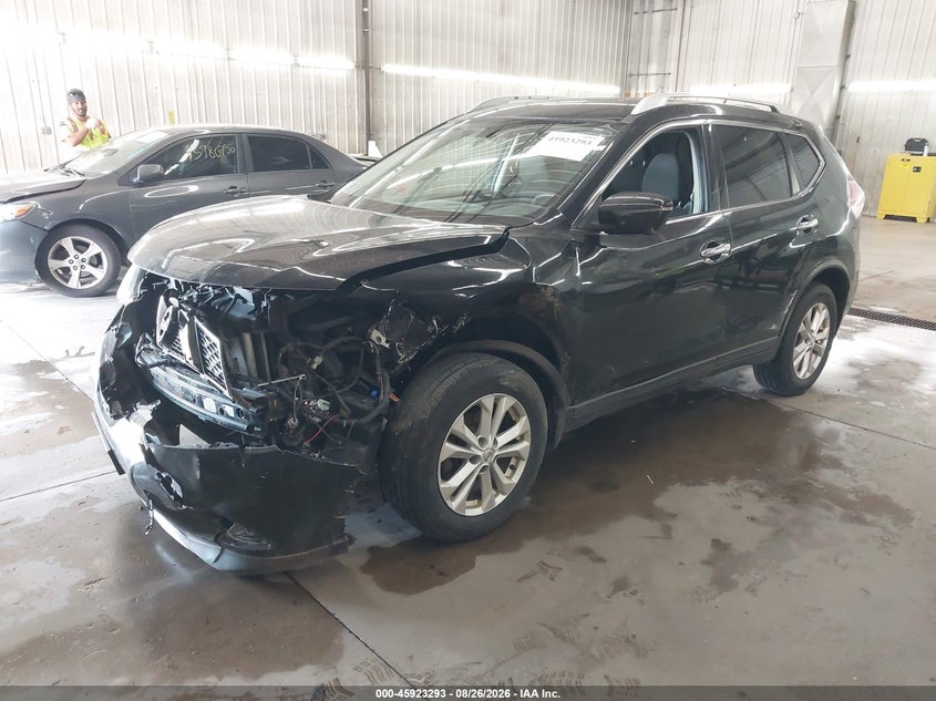 2016 Nissan Rogue, Обычный износ, IAAI, VIN KNMAT2MV7GP690926 — фото 2