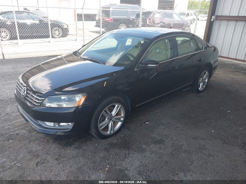 2014 Volkswagen Passat, Right Rear, IAAI, VIN 1VWCN7A35EC049844 — photo 2
