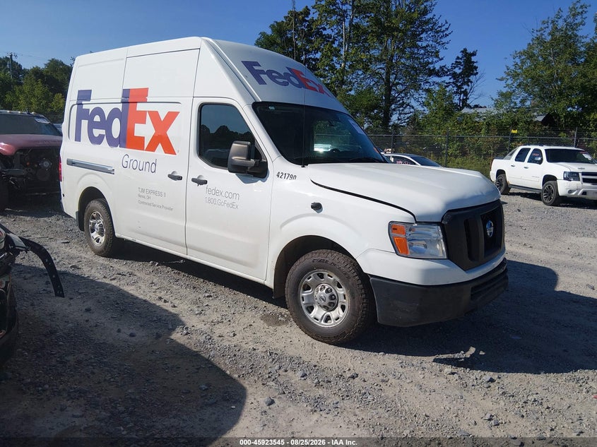 2019 Nissan Nv Cargo Nv2500 Hd Sv V6, Левый перёд, IAAI, VIN 1N6BF0LY9KN804664