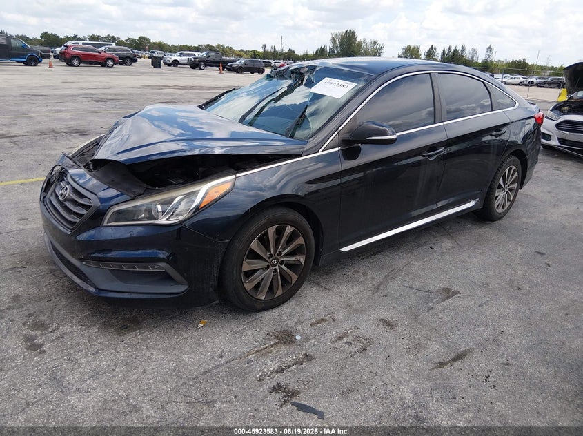 2016 Hyundai Sonata, Right Side, IAAI, VIN 5NPE34AF5GH350177 — photo 2