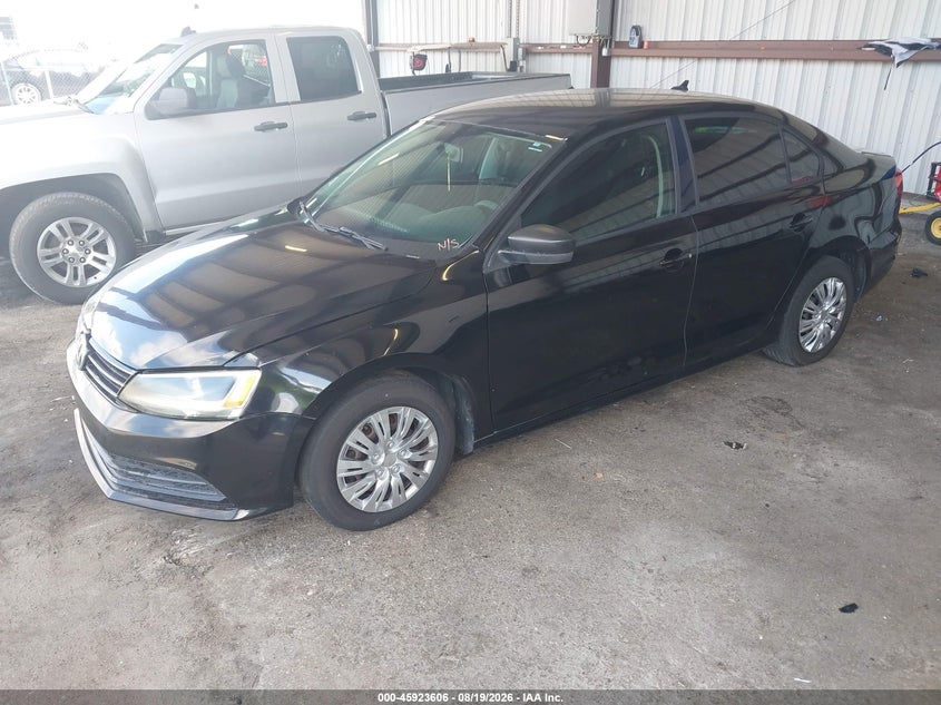 2015 Volkswagen Jetta, Лівий зад, IAAI, VIN 3VW2K7AJ7FM315948 — фото 2