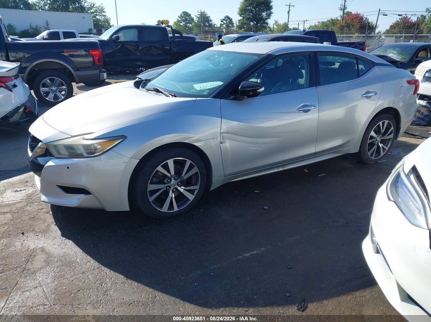 2016 Nissan Maxima, Левый бок, IAAI, VIN 1N4AA6AP9GC437798 — фото 2