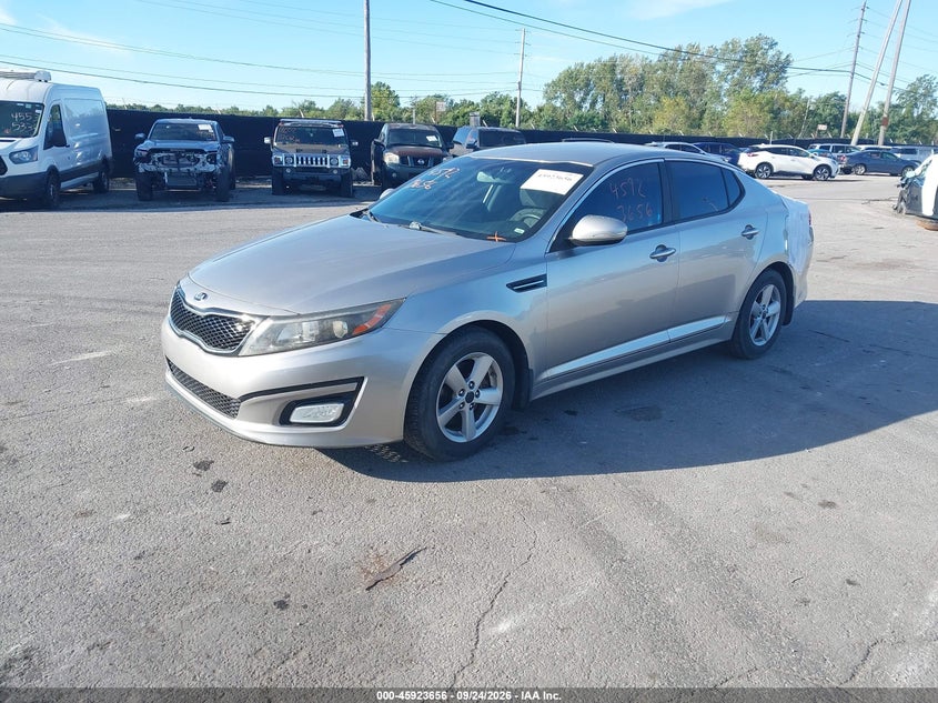 Vin: 5xxgm4a7xeg317411, lot: 46422744, kia optima lx 20142