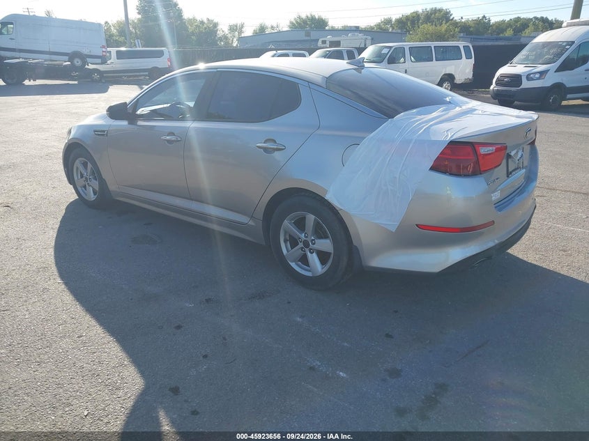 Vin: 5xxgm4a7xeg317411, lot: 46422744, kia optima lx 20143