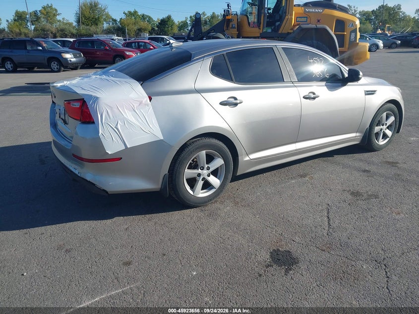 Vin: 5xxgm4a7xeg317411, lot: 46422744, kia optima lx 20144
