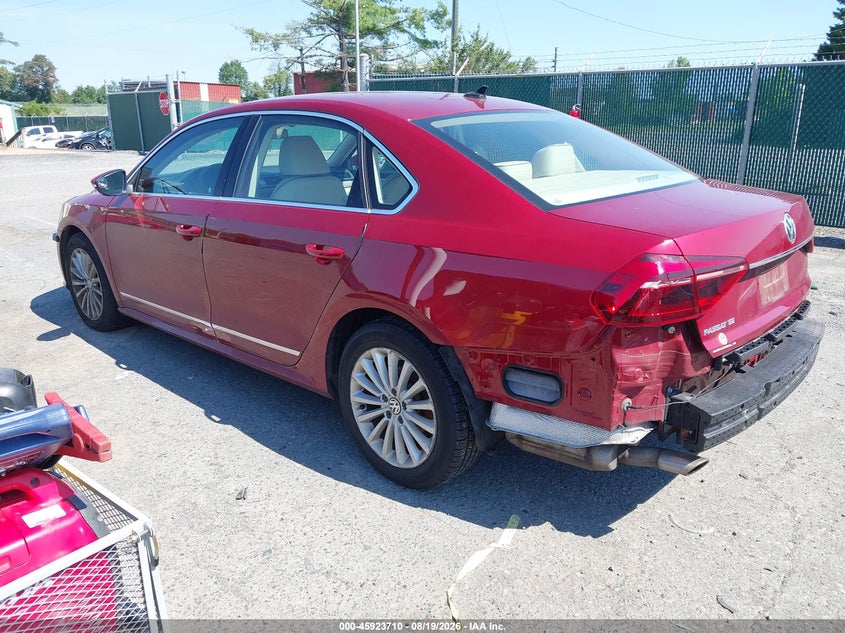 2017 VOLKSWAGEN PASSAT SEDAN 1.8L I-4 DI, DOHC, VVT, TURBO, 170HP