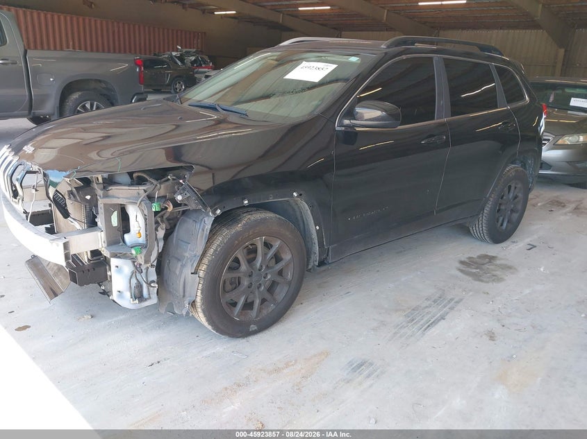 2018 Jeep Cherokee, Front End, IAAI, VIN 1C4PJLCB6JD595781 — photo 2