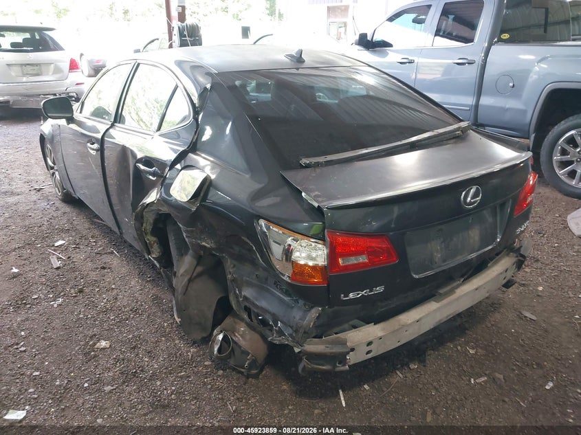 2008 LEXUS IS SEDAN 2.5L V-6 DI, DOHC, VVT, 204HP