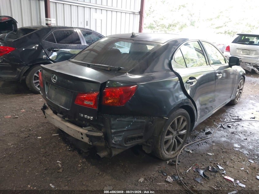 2008 LEXUS IS SEDAN 2.5L V-6 DI, DOHC, VVT, 204HP