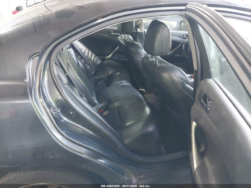 2008 LEXUS IS SEDAN 2.5L V-6 DI, DOHC, VVT, 204HP