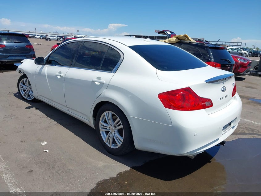 Vin: jn1dv6ar3cm862258, lot: 46422986, infiniti g25x 20123