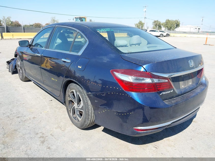 Vin: 1hgcr2f39ga064835, lot: 46422997, honda accord lx 20163