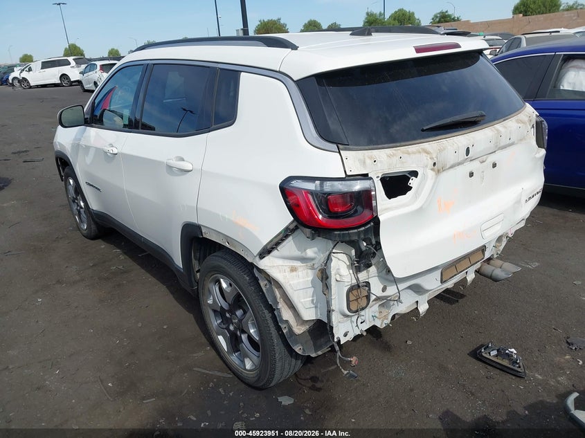 Vin: 3c4njccbxmt564295, lot: 46423039, jeep compass limited fwd 20213