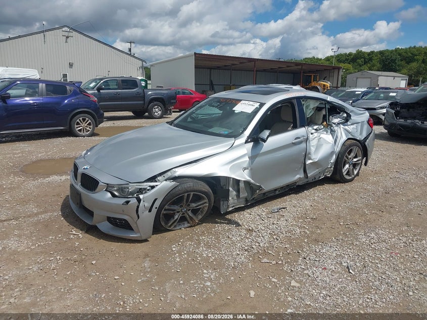 2015 BMW 4er, Left Side, IAAI, VIN WBA4B3C57FD670275 — photo 2