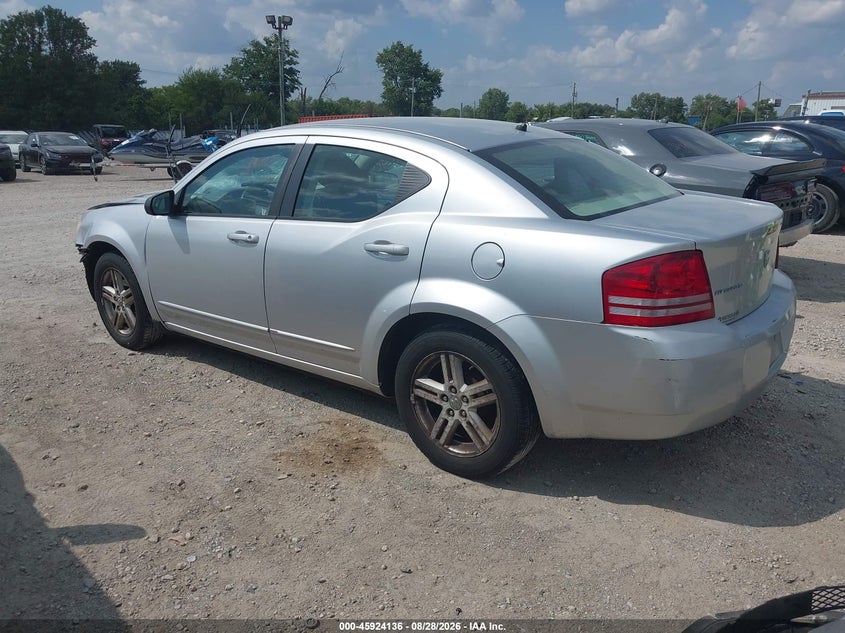 DODGE AVENGER 2008 VIN 1B3LC56K68N603383