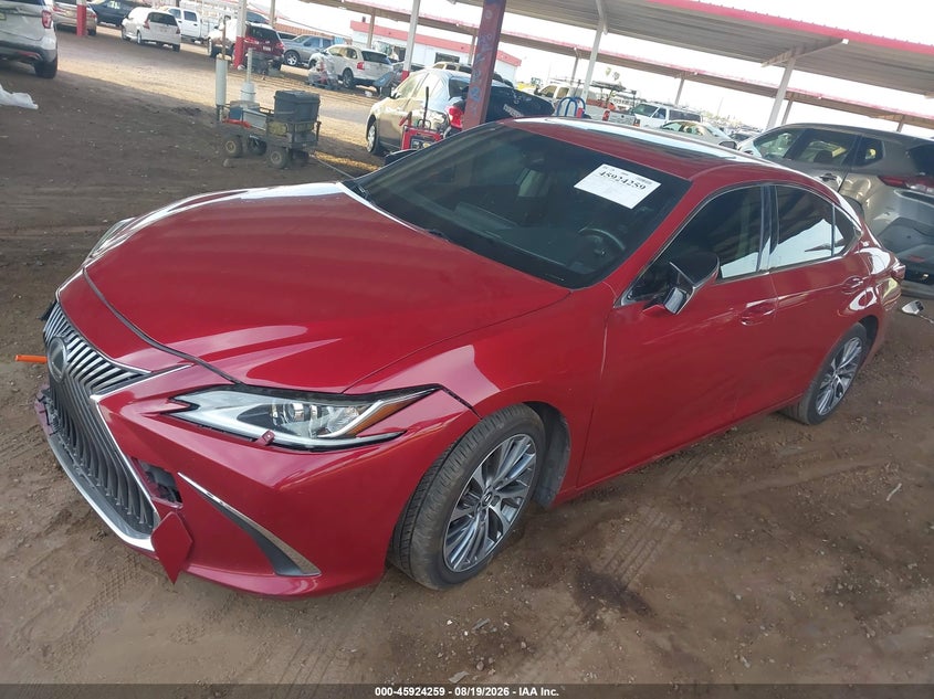 2019 Lexus ES, Front End, IAAI, VIN JTHBZ1B15K2004206 — photo 2