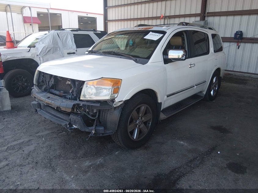 2011 Nissan Armada, Front End, IAAI, VIN 5N1BA0ND3BN619615 — photo 2