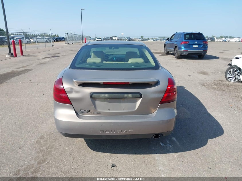 PONTIAC GRAND PRIX 2006 VIN 2G2WP552861141395