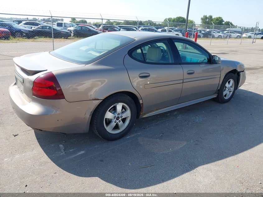 PONTIAC GRAND PRIX 2006 VIN 2G2WP552861141395