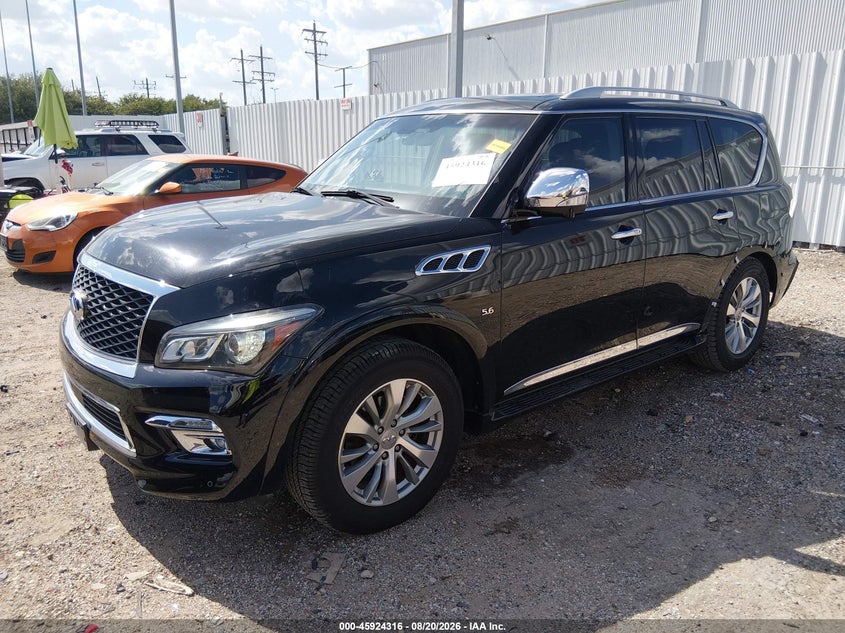 2016 Infiniti QX80, Удар ззаду, IAAI, VIN JN8AZ2ND6G9801141 — фото 2