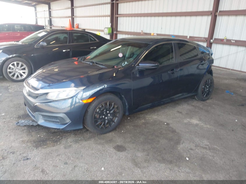 2017 Honda Civic, Удар сзади, IAAI, VIN 19XFC2F57HE033760 — фото 2