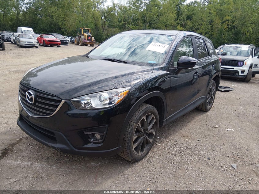 Vin: jm3ke4dy8g0846976, lot: 46423480, mazda cx-5 grand touring 20162