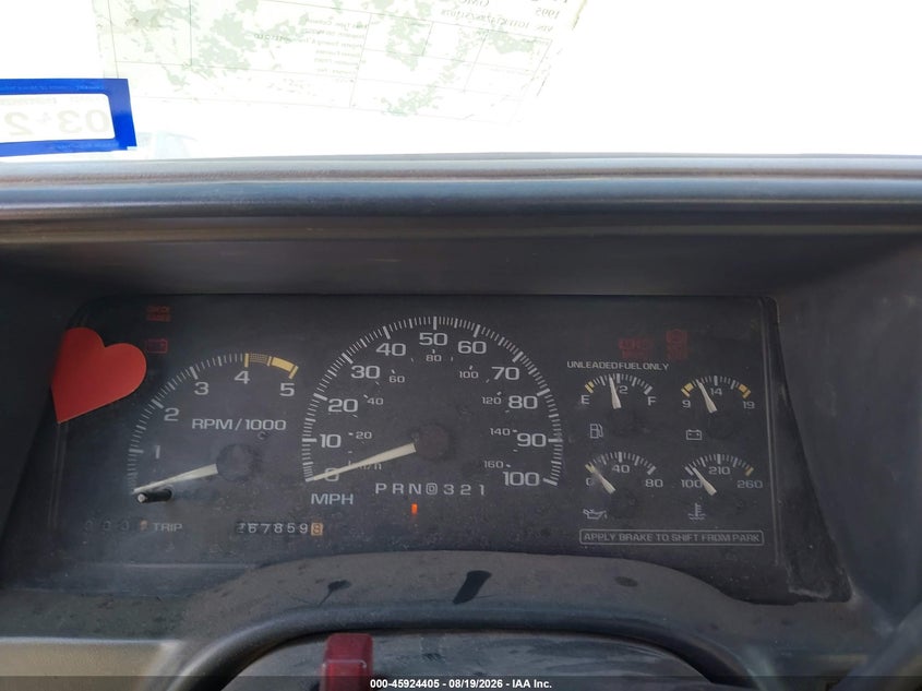 GMC SIERRA 1995 VIN 1GTEK14Z8SZ511078