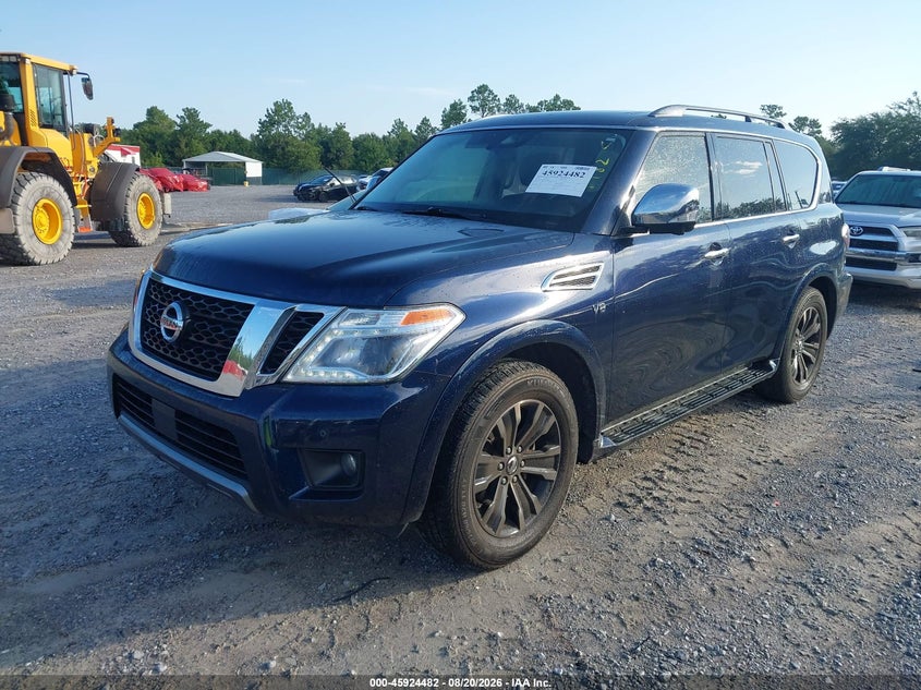 2019 Nissan Armada, Правий зад, IAAI, VIN JN8AY2NF7K9352355 — фото 2