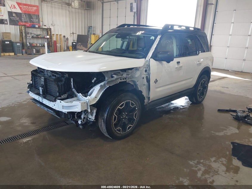 Vin: 3fmcr9cn6sre69493, lot: 46423697, ford bronco sport outer banks 20252