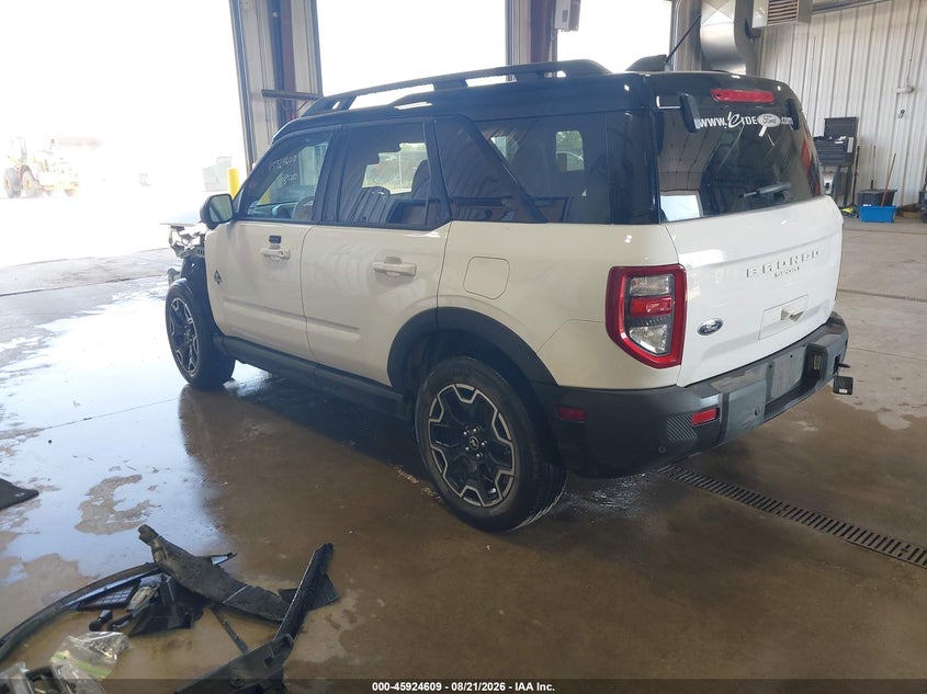 Vin: 3fmcr9cn6sre69493, lot: 46423697, ford bronco sport outer banks 20253