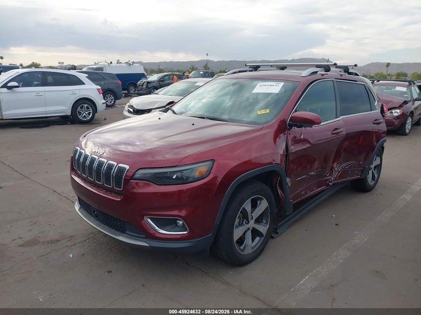 2019 Jeep Cherokee, Left Side, IAAI, VIN 1C4PJMDN8KD180655 — photo 2