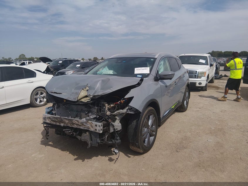 Vin: 5n1az2dj7rc123469, lot: 46423770, nissan murano platinum fwd 20242