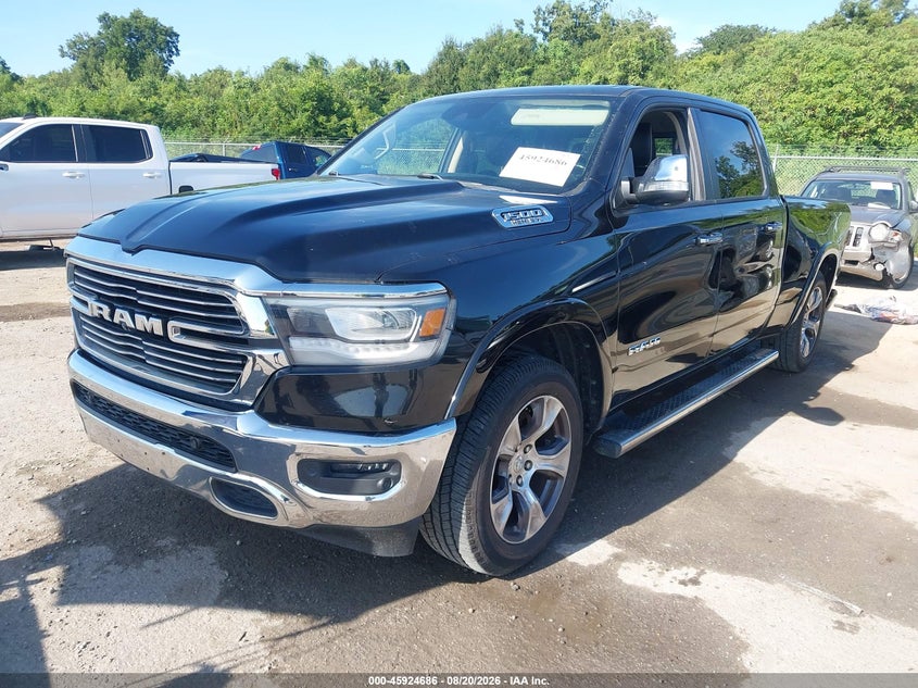 2019 RAM 1500, Удар сзади, IAAI, VIN 1C6SRFRT7KN506159 — фото 2